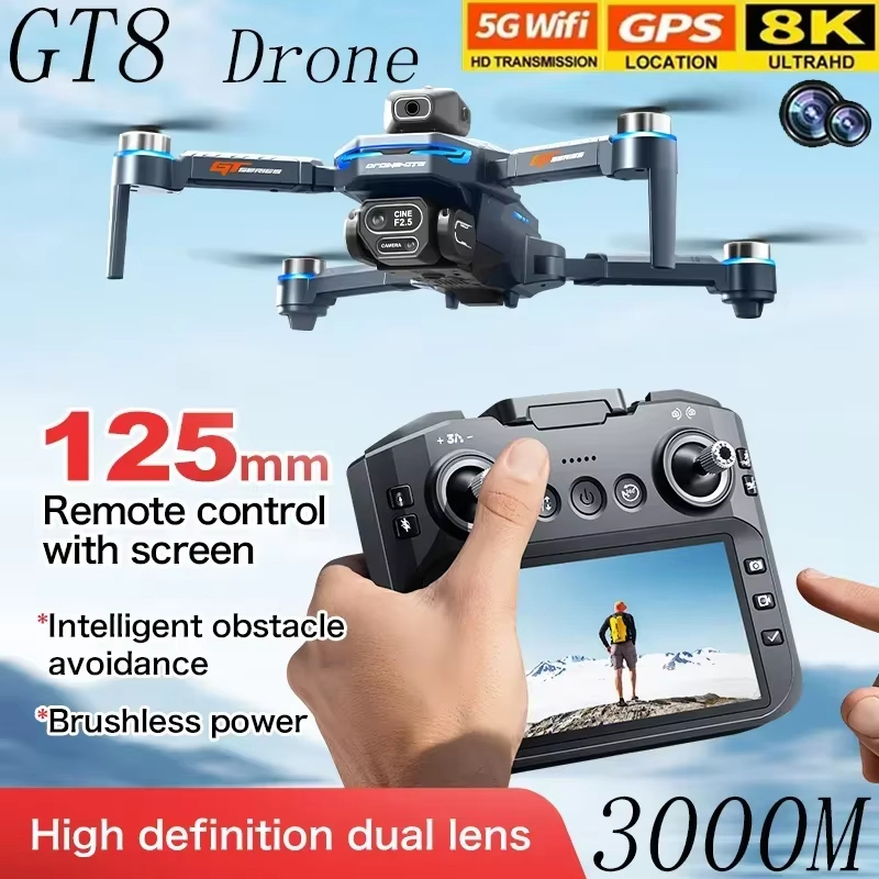 Jjrc Drone X12 - 4,3-Zoll-Bildschirm GT8 Drohne mit Hinderniserkennung, bürstenlosem