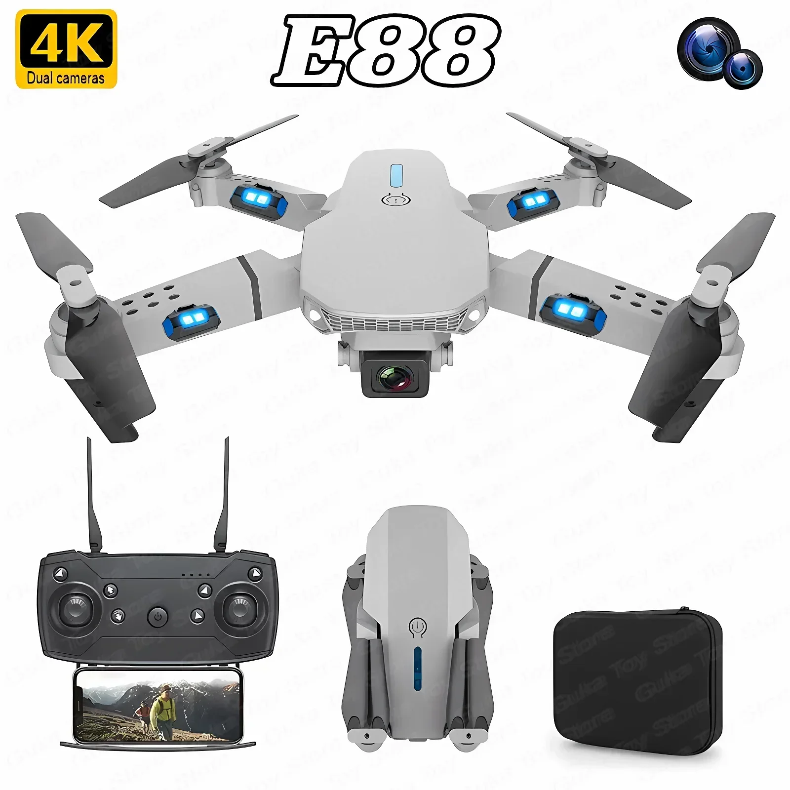 E88 Pro WIFI FPV Drohne Weitwi – Drone Ae Rc Bewertung und Preis